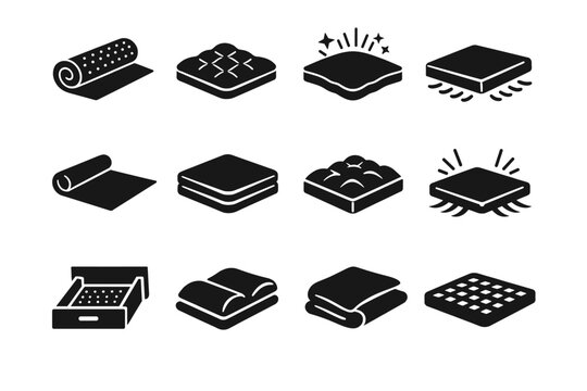 Surface liner geometry simple icon vector soft generation mat rubber image shelf