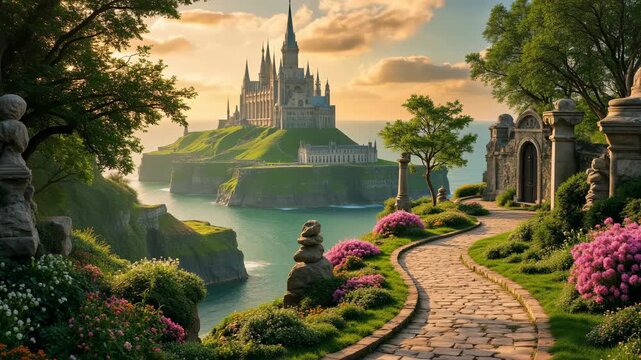 Experience the charm of a magical emerald city set in a vibrant springtime. 
