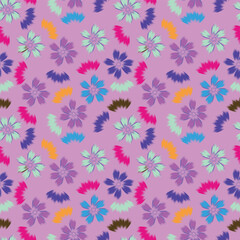 Seamless floral pattern with rose roses Vector Illustration