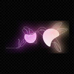 Simple Bird Line Drawing