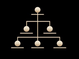 hierarchy 2d icon isolated on a transparent background ar 43