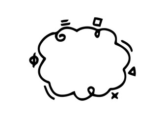 Fototapeta premium cloud frame