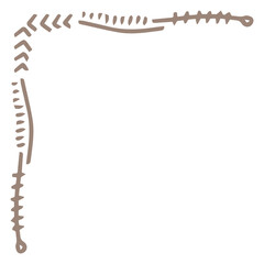 Obraz premium line art corner