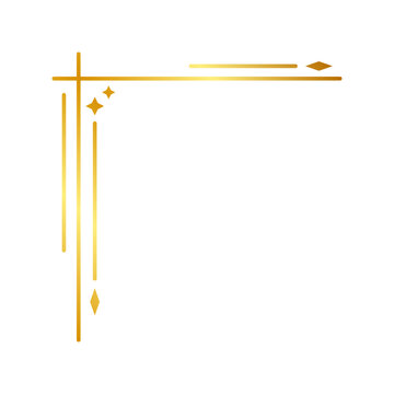 gold stars corner edge