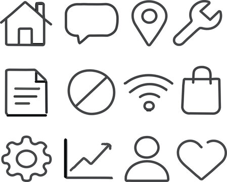 web icons set