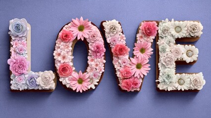 Editable Valentine text effect with 3D romantic style