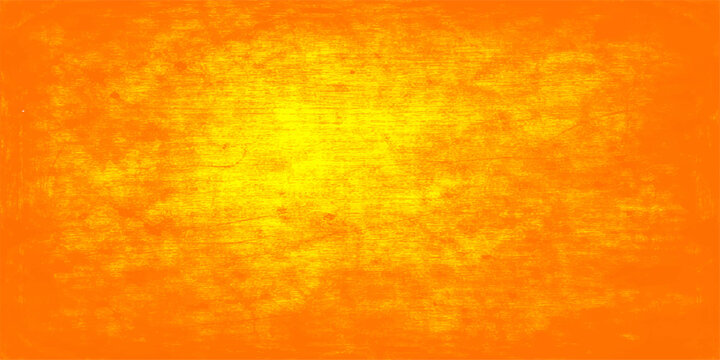 Abstract orange background featuring a grunge paper texture with hot yellow flames and red inferno smoke patterns for a burning heat illustration design