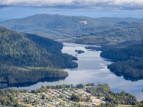 Lake Rosebery from Mount Farrell summit. Tasmania