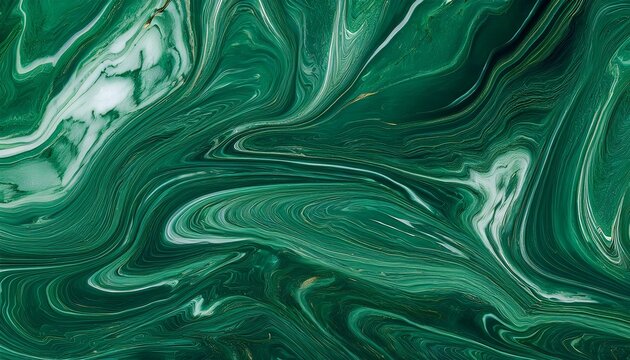 Abstract Emerald Green Marble Texture Background