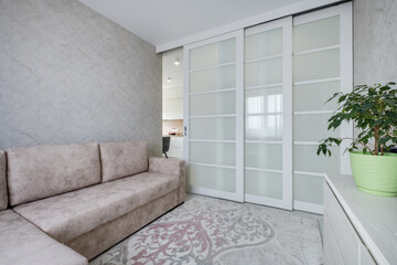 sofa in a modern light interior