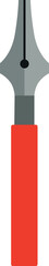 Obraz premium Nib pen color icon. Ink calligraphy tool