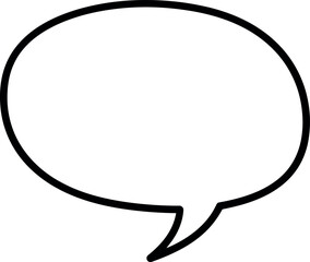 Obraz premium Black and white speech bubble comic book style empty speech bubble dialogue bubble