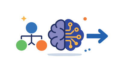 AI autonomous decision making and real time execution for modern digital organizations responding instantly to change, a clean decision node paired with a small