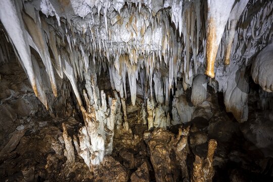 Stalactite cave, Terciopelo Cave, Barra Honda National Park, Costa Rica
