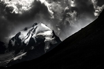 Piz Rosegg With Bernina Group