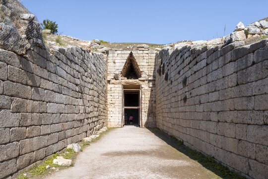 Tholos Tomb, Tomb of Aigisthos, Late Helladic Period, Mycenae, Greek Archaeological Site, Peloponnese, Greece