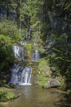Waterfall in the Graggerschlucht, Neumarkt, Styria, Austria