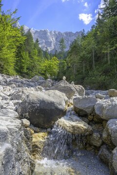 Stream in the Haindlkar, Admont, Styria, Austria