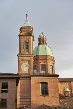 Towers of the churches of Santi Bartolomeo and Gaetano, Bologna, Emilia-Romagna, Italy