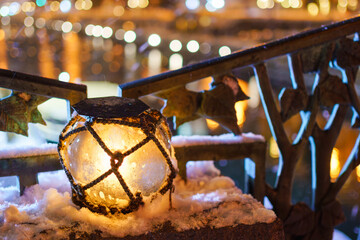 北海道小樽市【雪あかりの路】うきだま灯籠  © Hisanori kobayashi