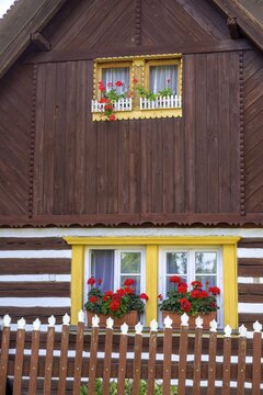 Old wooden house in the village, Vesec u Sobotky, Kr&aacute;lov&eacute;hradeck&yacute; kraj, Czech Republic
