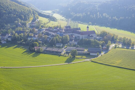 Archabbey of St Martin at Beuron (lat. Archiabbatia Sancti Martini Beuronensis), Benedictine monastery, Beuron, Upper Danube Valley, Swabian Alb, Baden-W&uuml;rttemberg, Germany