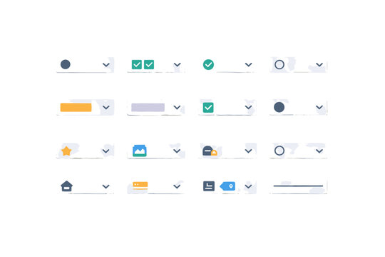 Generation image single vector selected simple multi option badge icon divider shortcut
