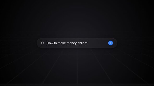 Searching on a search engine for how to make money online