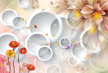 3d wallpaper design and beautiful wall brick background