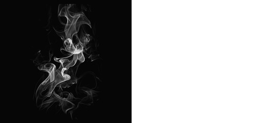 Fototapeta premium High-quality realistic smoke PNG with a thin, elegant trail, ideal for minimalist designs and luxury product visuals.