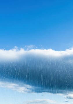 Depicting a predictable atmospheric cycle, where clear blue skies routinely yield to heavy, organized rain fronts during the established period, front, seasonal, reliable