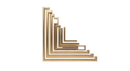 Abstract Golden Steps