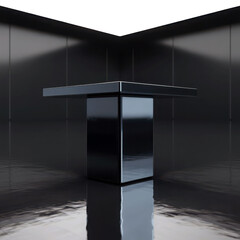 Dark Luxury Podium for Premium Tech Product Display