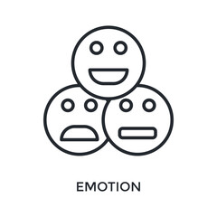 Emotion Icon Outline Style. Vector Illustration For Graphic Design