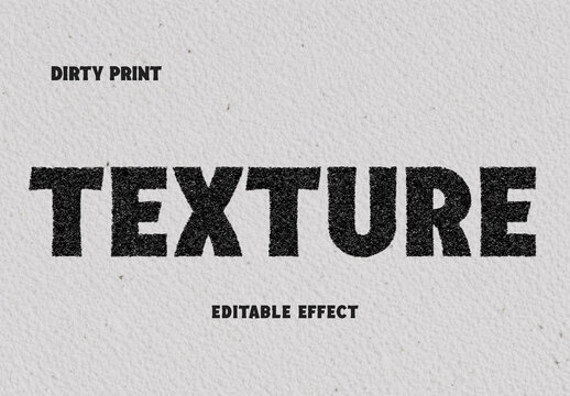 Dirty Print Text Effect