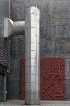 Austria, Salzburg.  Exterior industrial ductworks