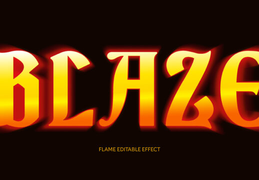 Flame Text Effect