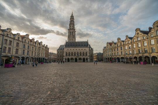 France, Arras.  Main city square, the Grand Place