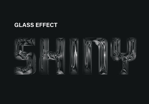 Glass Text Effect