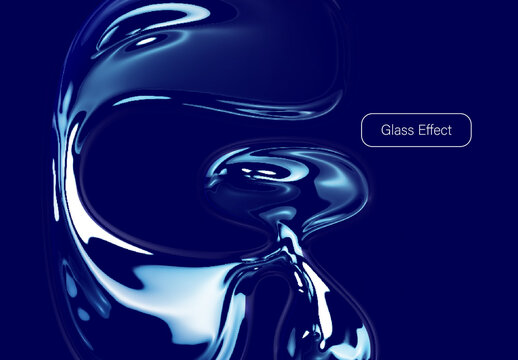 Liquid Glass Text Effect