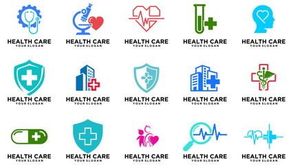 Minimal Health Care Logo Pack for Medical and Wellness Branding
