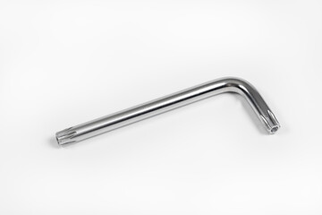 Torx Key, tool spanner on white background