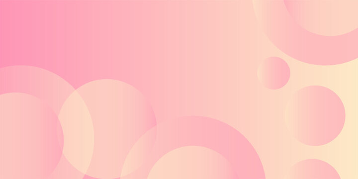 Banner background, pastel colorful, pink and orange gradations, circle abstract background, gradien mages