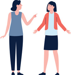 Fototapeta premium Talking women. Female friendship. Human conversation icon
