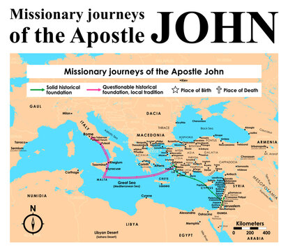 Missionary journeys of the Apostle John
