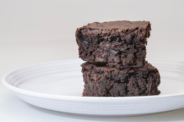 Rich Thick Double Chocolate Chip Brownies