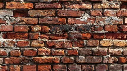 Rustic Weathered Brick Wall Texture Background.