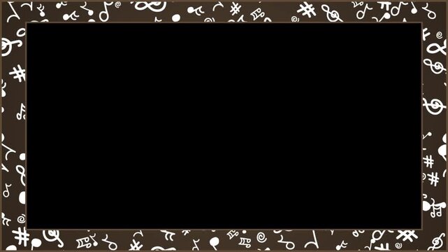 Vintage **Retro Jazz Music Frame** Sepia Color for **Cafe BGM** Video Loop 4K