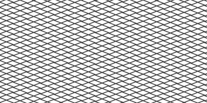 Net texture pattern on white background. Net texture pattern for backdrop and wallpaper. Realistic net pattern with black squares