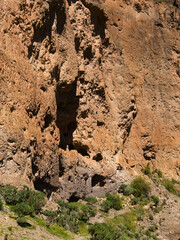 Gran Canaria, landscape of the central montainous part of the island, Las Cumbres, Around Acusa cave complex archaeological site
